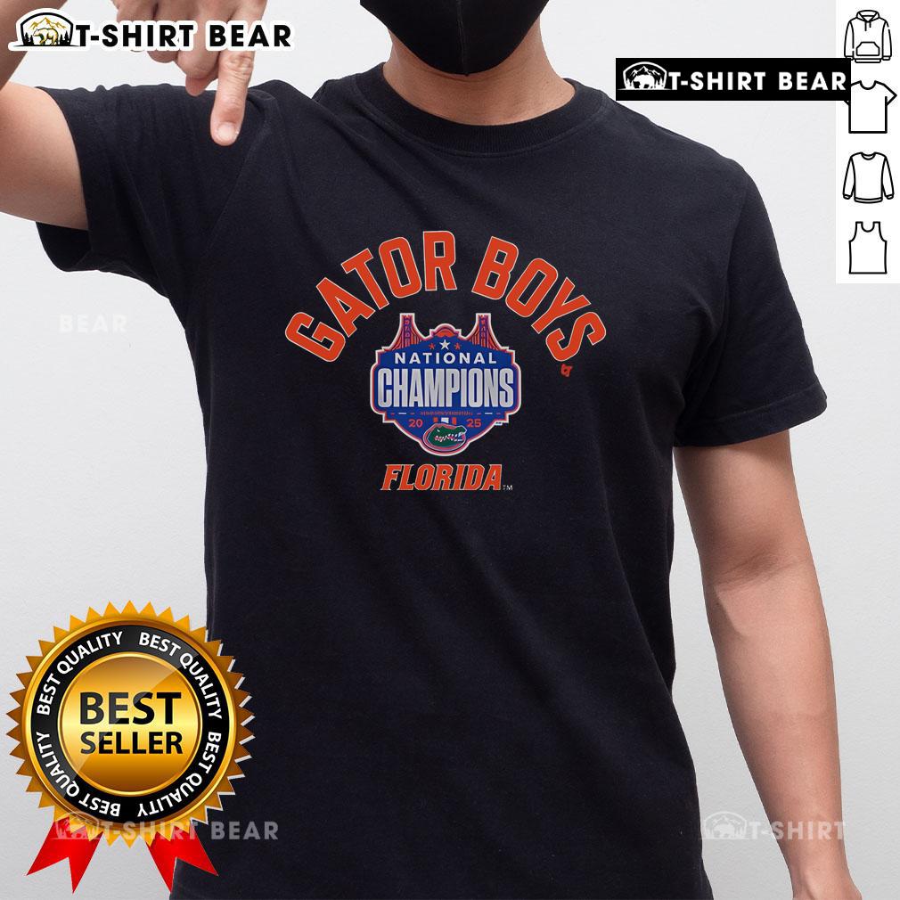 Premium Florida Basketball National Champion Gator Boys T-Shirt featuring vibrant team colors and logo for fans.