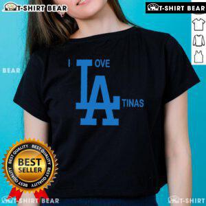 Premium I Love La Tinas Ladies Tee featuring vibrant design, perfect for fashion-forward Latina women.