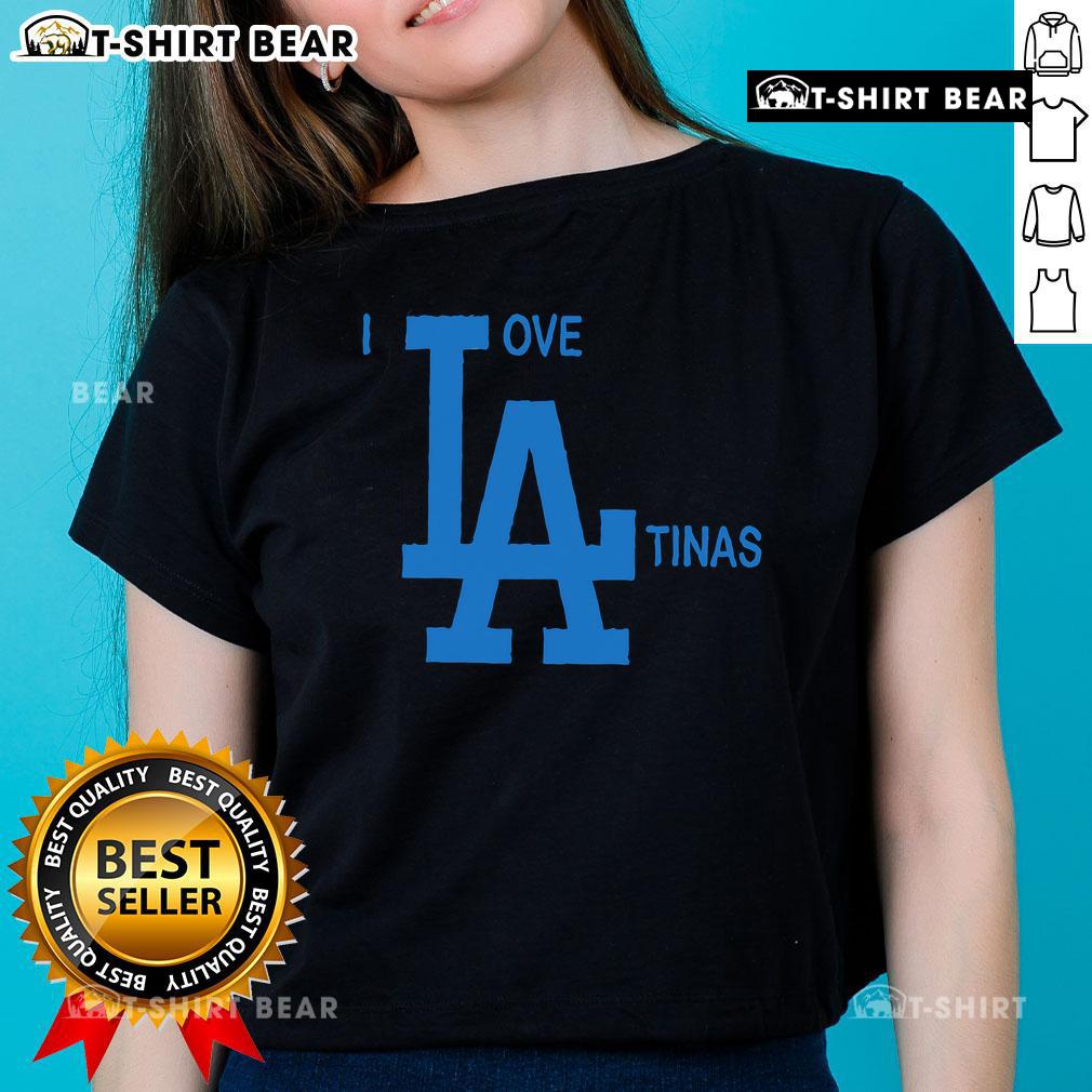 Premium I Love La Tinas Ladies Tee featuring vibrant design, perfect for fashion-forward Latina women.