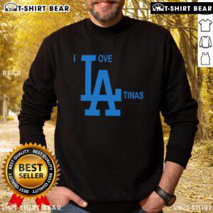 Premium I Love La Tinas sweatshirt featuring a stylish design perfect for fans of Latina culture and fashion.