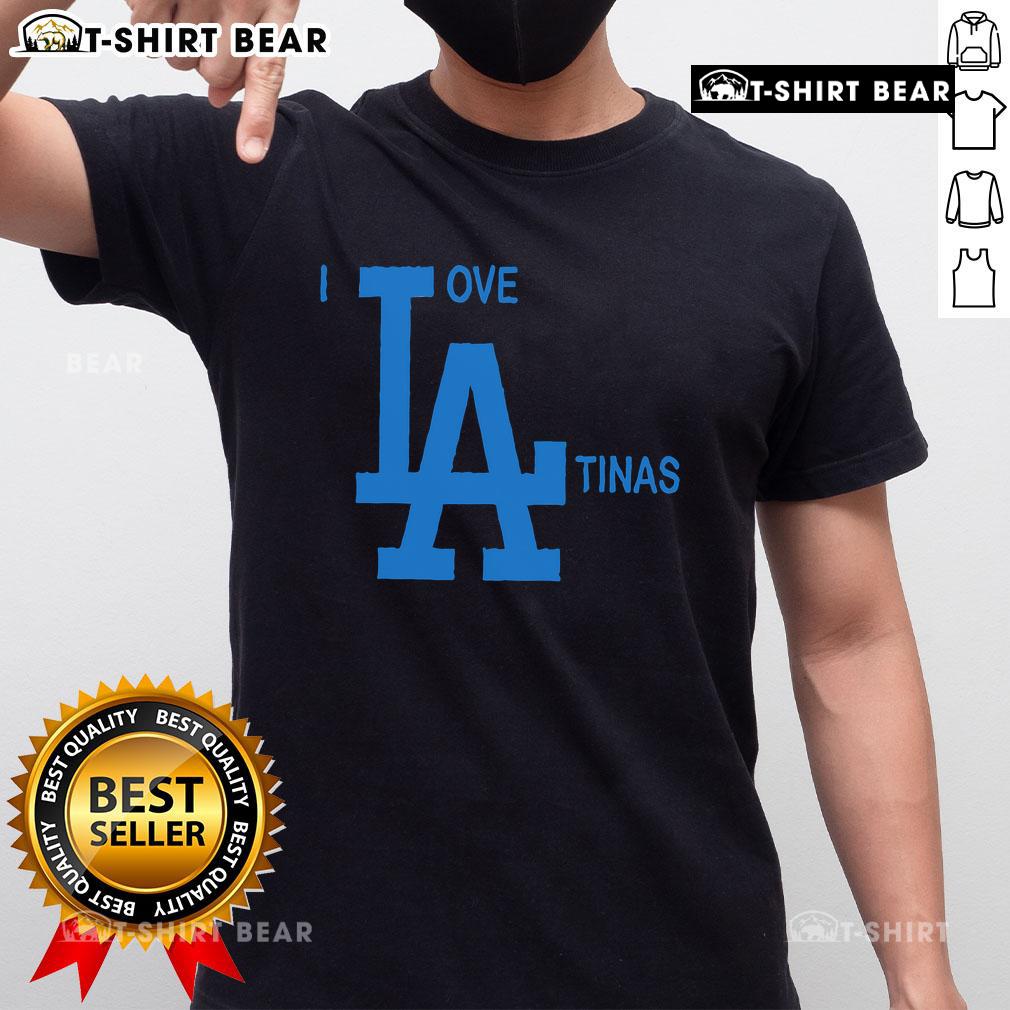Premium I Love La-Tinas T-Shirt featuring vibrant design celebrating Latin culture and pride, perfect for casual wear.