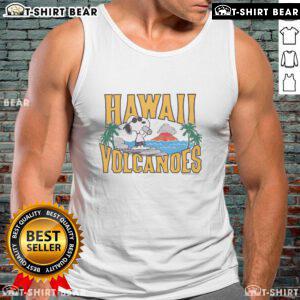 Alt Text: Premium Peanuts Snoopy tank top featuring Hawaii Volcanoes National Park design, perfect for casual summer wear.