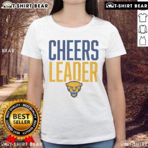 Premium Pittsburgh Panthers Cheers Leader Ladies Tee in navy blue with vibrant team logo for stylish game day wear.