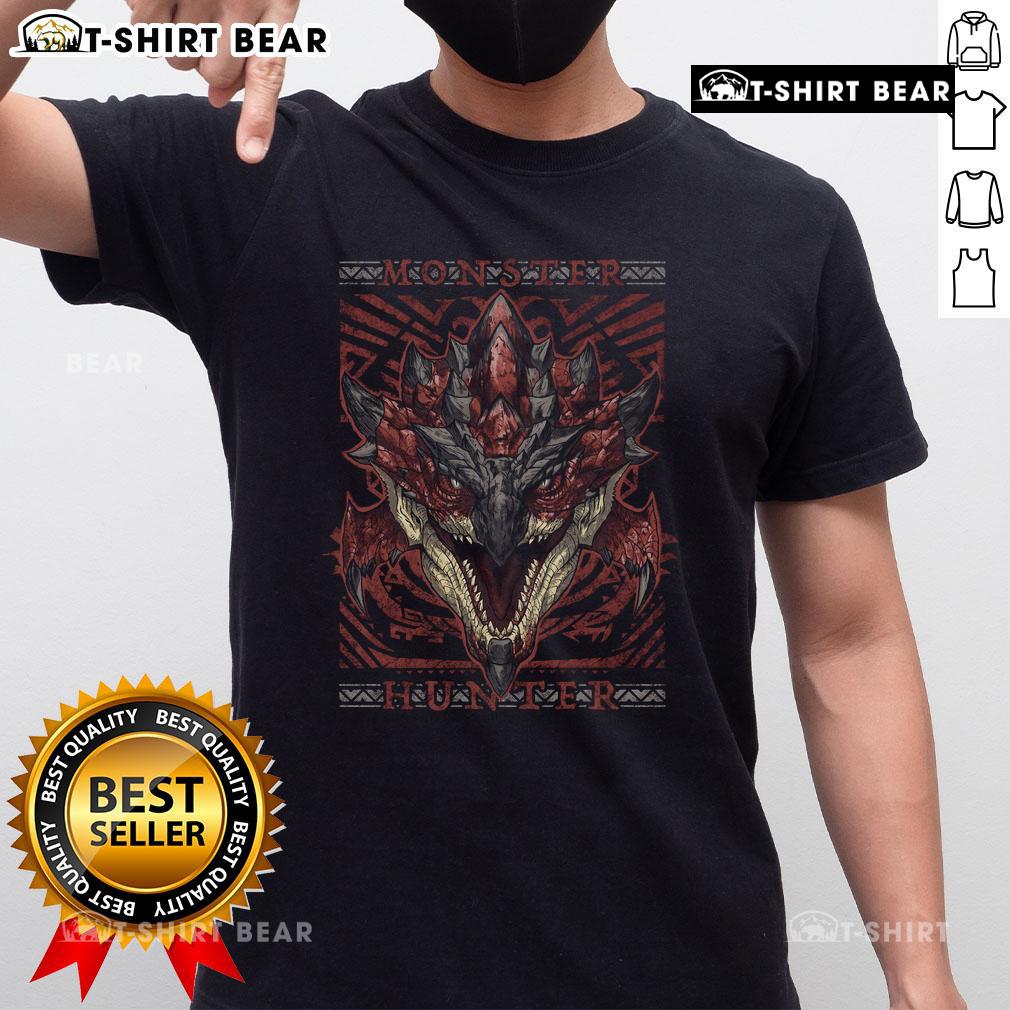 Premium Rathalos Hunting Club Monster Hunter T-Shirt featuring a bold design of the iconic Rathalos monster.