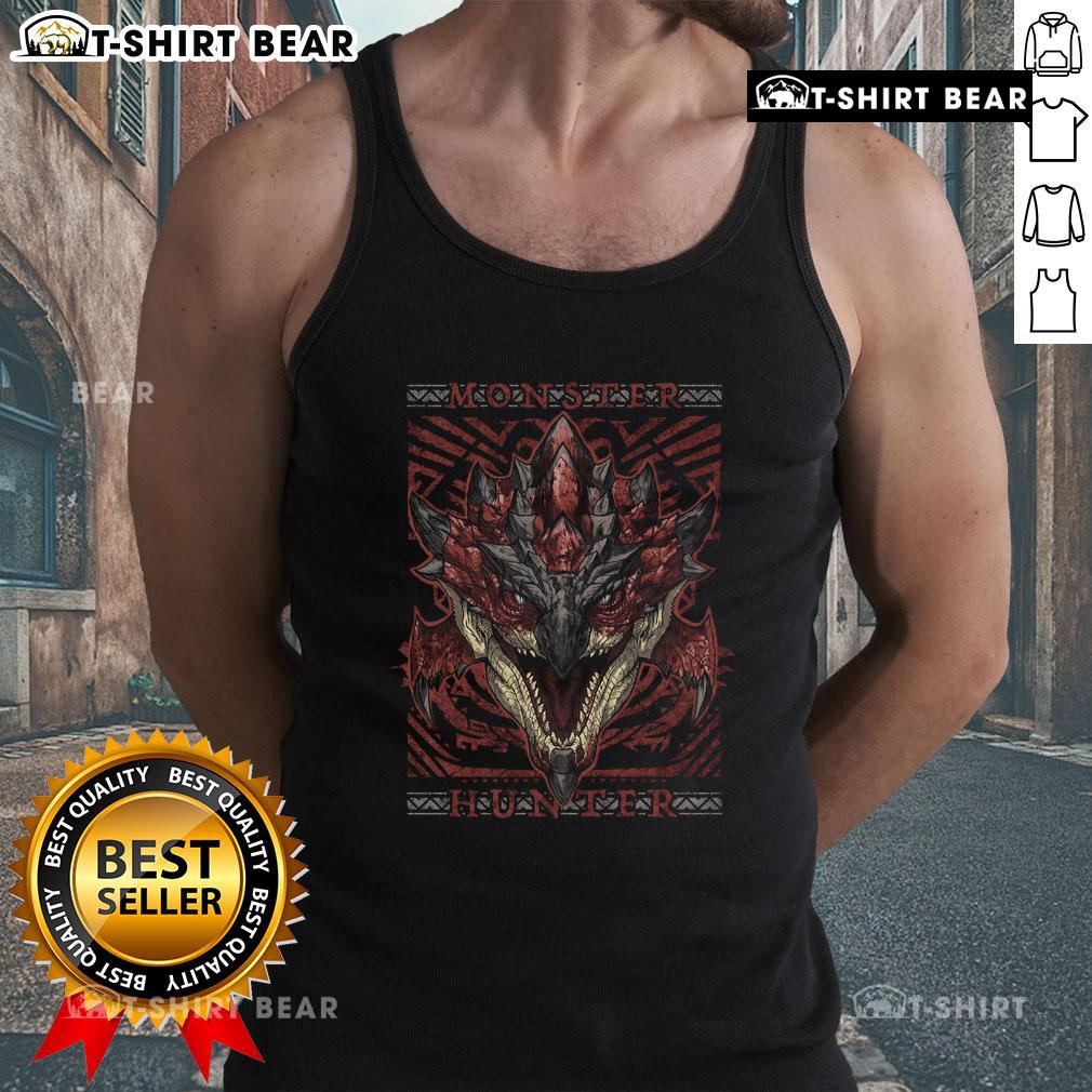 Premium Rathalos Hunting Club tank top featuring vibrant Monster Hunter design for fans and gamers.