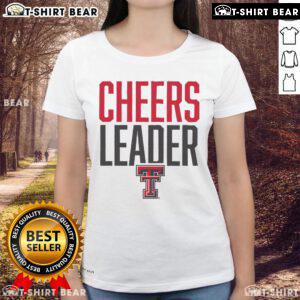 Alt Text: Premium Texas Tech Red Raiders Cheer Leader Ladies Tee featuring bold graphics and comfortable fit for game day.