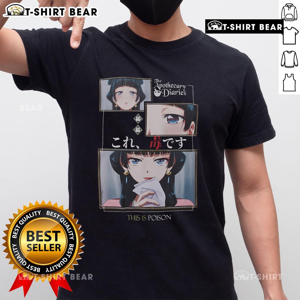 Alt Text: Pretty The Apothecary Diaries Maomao Poison T-Shirt featuring vibrant design and stylish fit for anime fans.