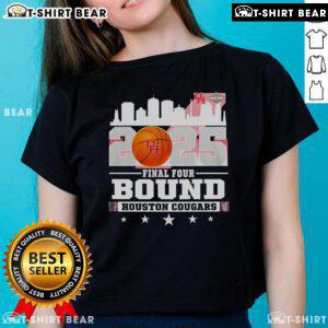 Limited Edition Ladies Tee featuring the Houston Cougars for the Top 2025 Final Four, perfect for fans and supporters.