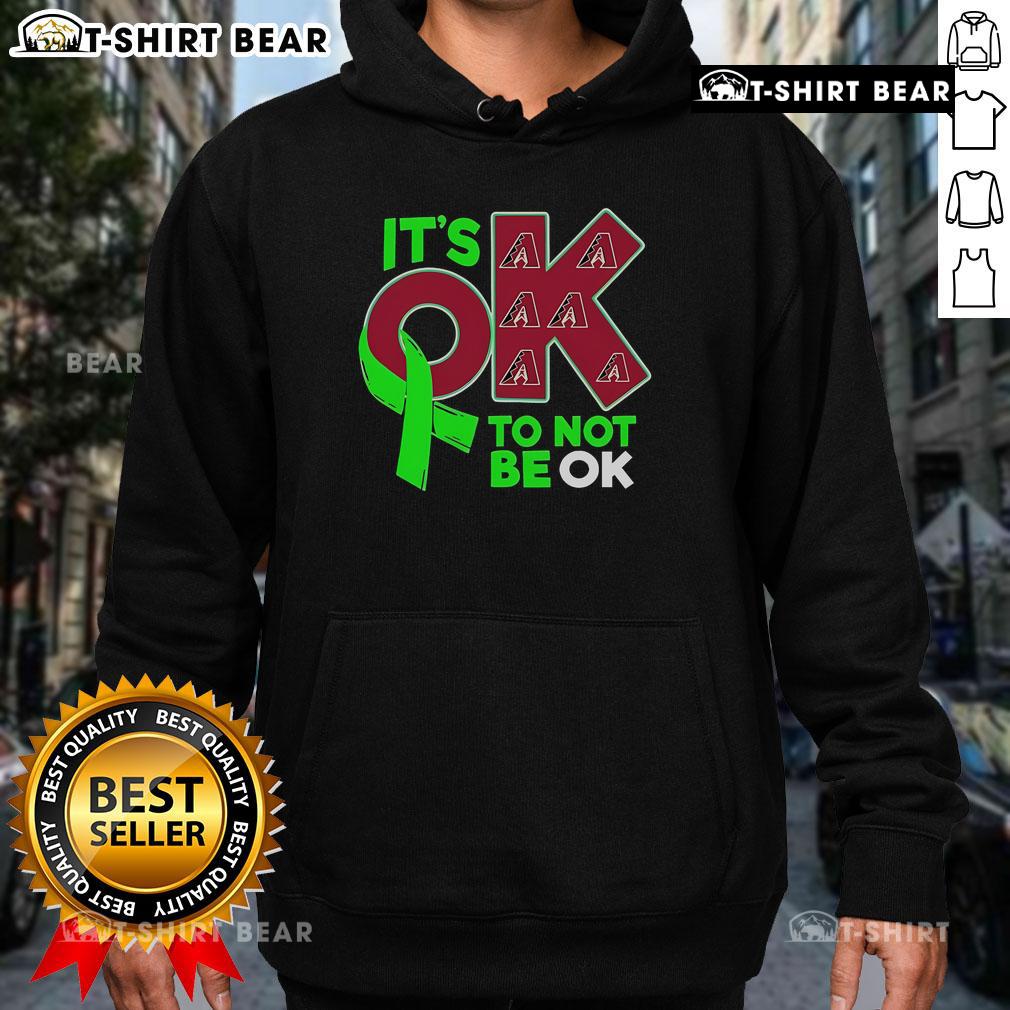 Top Arizona Diamondbacks 'It's Ok To Not Be Ok' hoodie featuring team colors and logo, perfect for fans and casual wear.