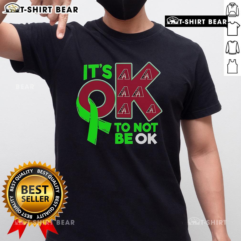 Top Arizona Diamondbacks 'It's Ok To Not Be Ok' T-Shirt design featuring team colors and logo for fans.