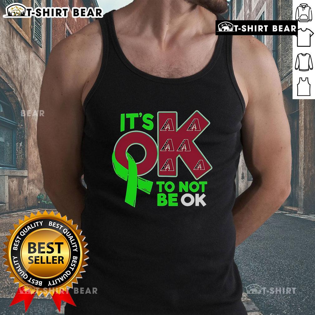Top Arizona Diamondbacks 'It's OK to Not Be OK' tank top featuring team colors and logo for fans and casual wear.