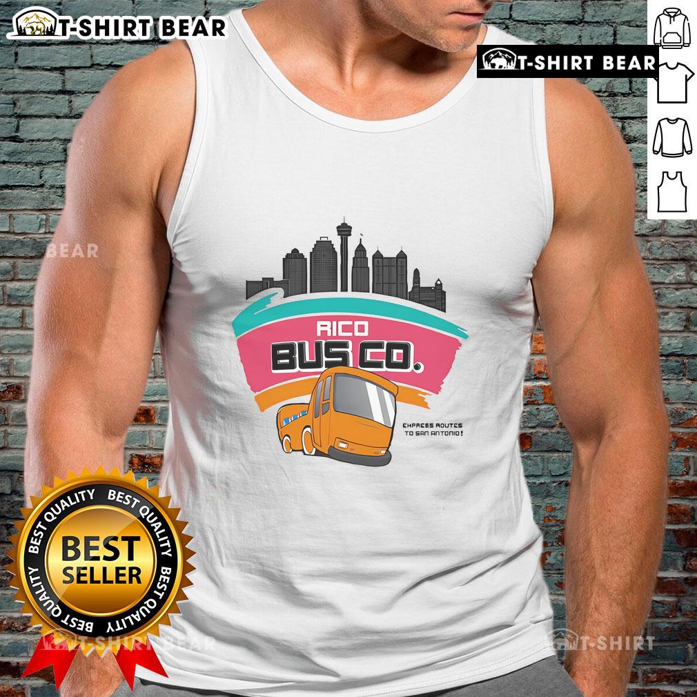 Top City Rico Bosco Co Cypress routes tank top featuring San Antonio Spurs logo for sports fans and fashion enthusiasts.