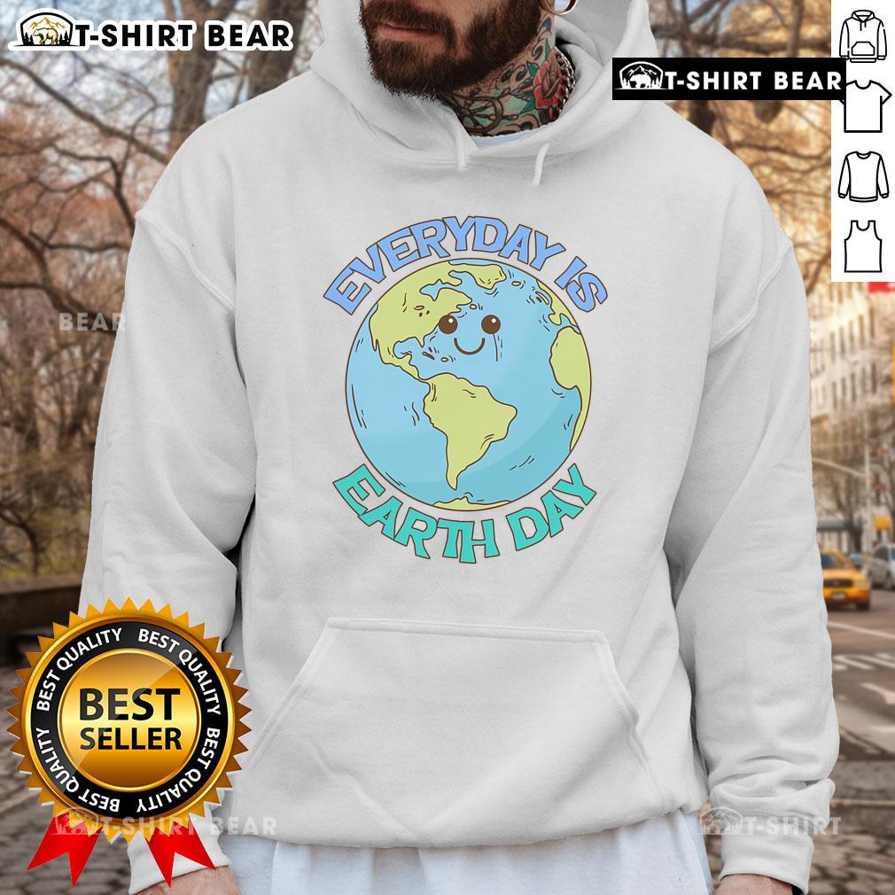 Eco-friendly Earth Day hoodie design promoting environmental awareness and sustainability in a stylish look.