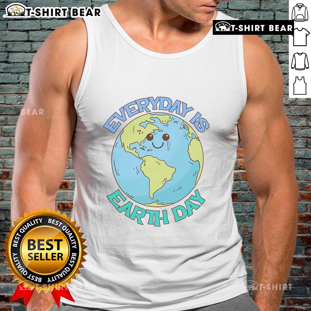 Alt Text: Stylish Earth Day tank top design promoting environmental awareness with vibrant graphics and eco-friendly message.