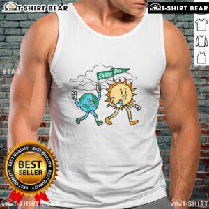 Stylish Top Earth Day Flag Tank Top featuring vibrant earth-themed design for eco-conscious fashion lovers.