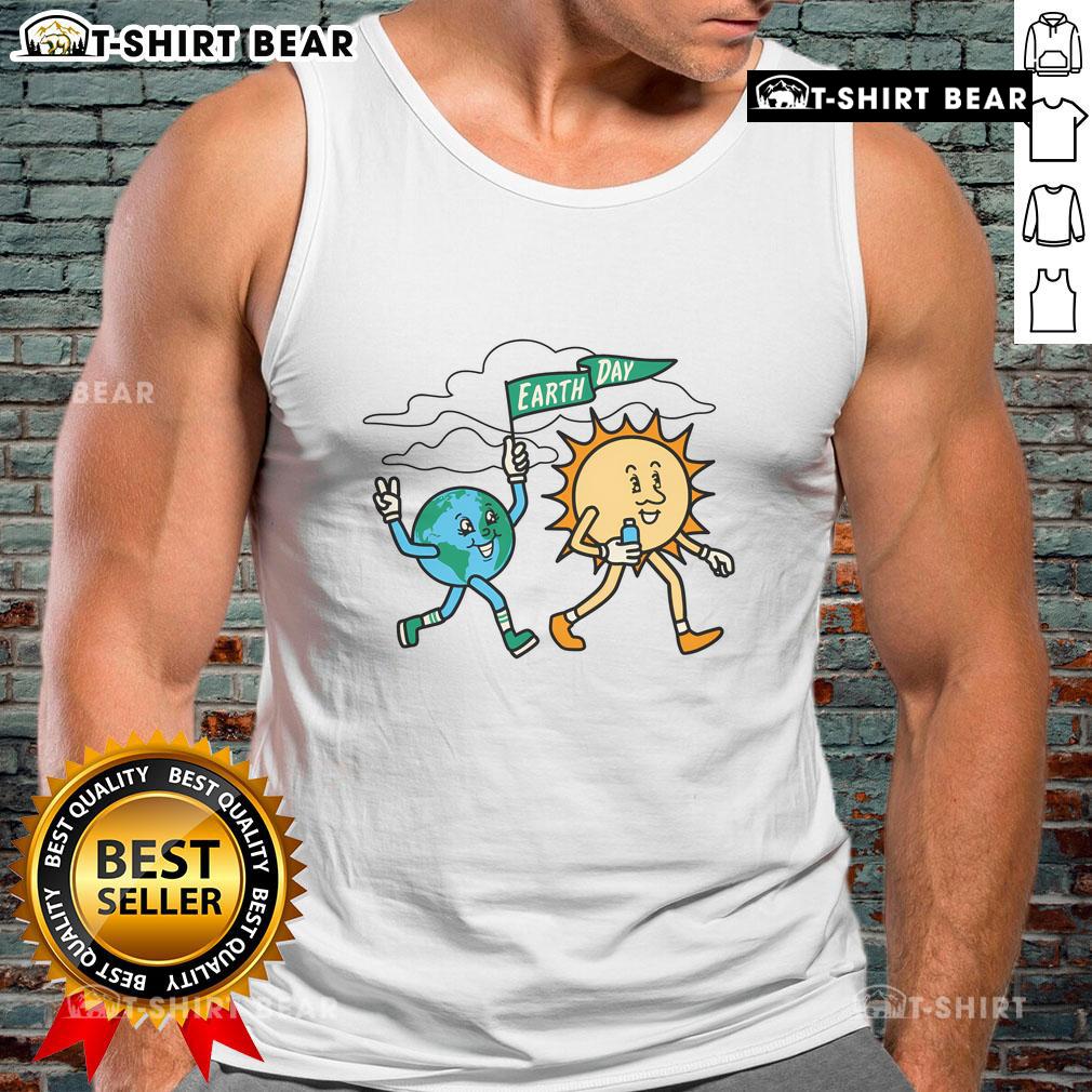 Stylish Top Earth Day Flag Tank Top featuring vibrant earth-themed design for eco-conscious fashion lovers.