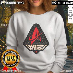 Top Expendable 1966 Life of a Redshirt sweatshirt featuring a vintage graphic design on a cozy fabric.