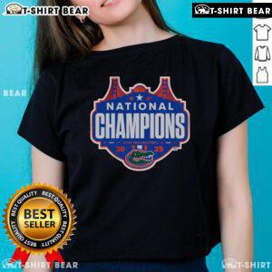 Top Florida Basketball 2025 NCAA Champions logo on a stylish ladies tee, perfect for fans celebrating the victory.