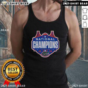 Top Florida Basketball 2025 NCAA Champions logo tank top featuring vibrant colors and sporty design for fans.