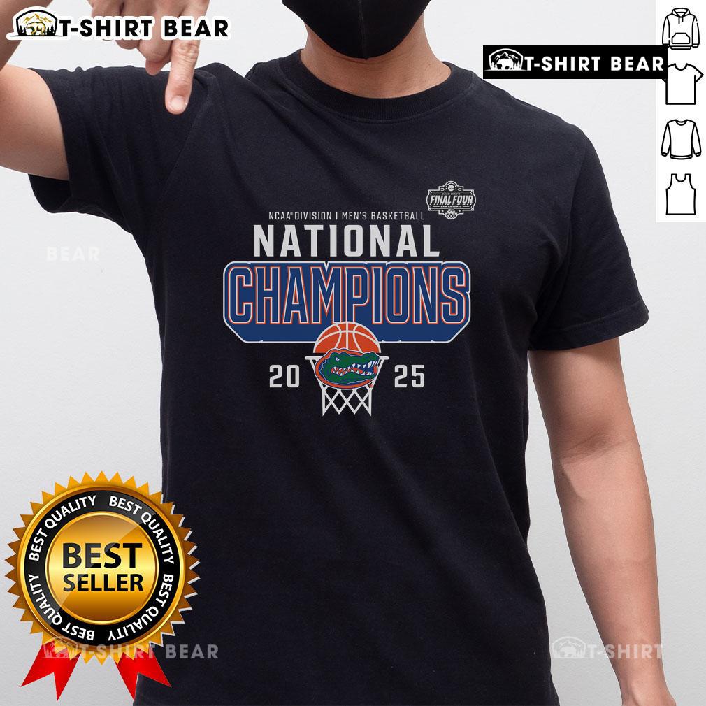 Alt Text: Top Florida Gators Fanatics 2025 NCAA Men's Basketball National Champions Core T-Shirt, featuring team colors and logo.