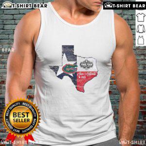 Alt Text: 2025 Florida Gators Final Four Fanaticity men's basketball Lone Star tank top with vibrant team colors and logo.