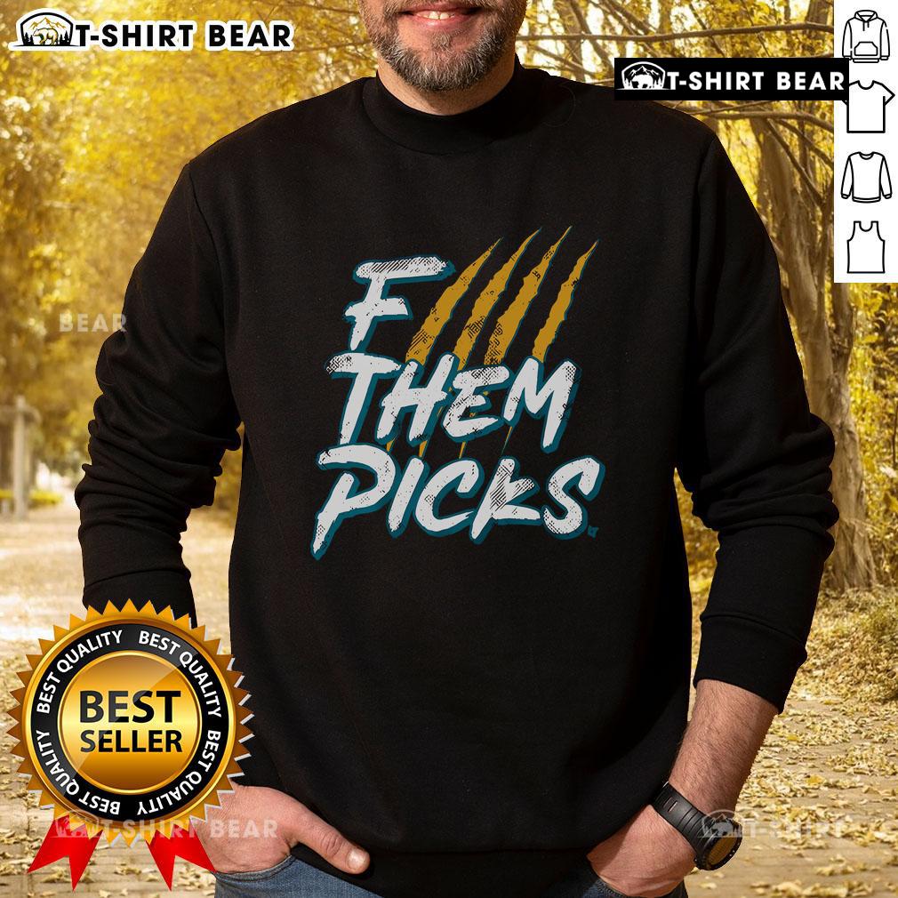 Cozy Top Jacksonville F Them Picks sweatshirt in stylish design, perfect for fans showcasing team spirit and comfort.