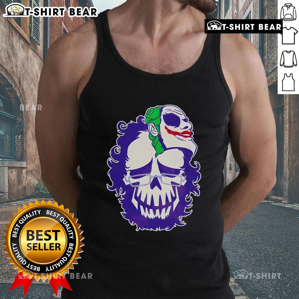 Alt Text: Top JokerFan279 Hack The Movies tank top featuring a vibrant design for movie enthusiasts and fans.