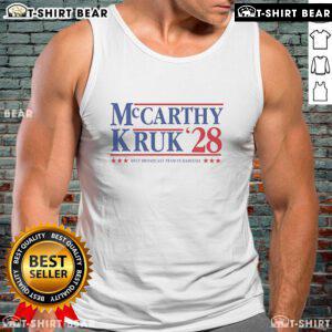 Top McCarthy Kruk 28 best broadcast team baseball tank top featuring vibrant graphics and comfortable fit for fans.