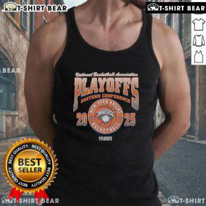 Top New York Knicks 2025 playoff participant Franklin tank top featuring team colors and logo, perfect for fans.
