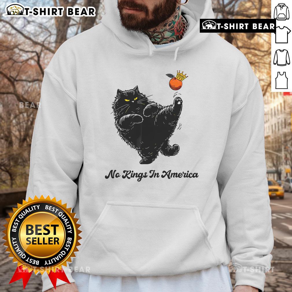 Top No Kings in America We the People Political Cat Hoodie showcasing a bold graphic design for cat lovers and activists.