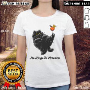 Top No Kings In America We The People Political Cat Ladies Tee featuring a bold graphic design for cat-loving patriots.