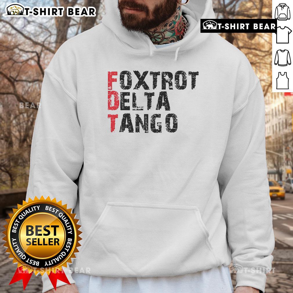 Alt Text: Peter Shankman in a Foxtrot Delta Tango FDT hoodie, showcasing a stylish and comfortable look.