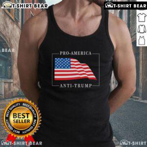 Top Pro America Anti-Trump Tank Top featuring bold graphics and a patriotic design for political statement wear.