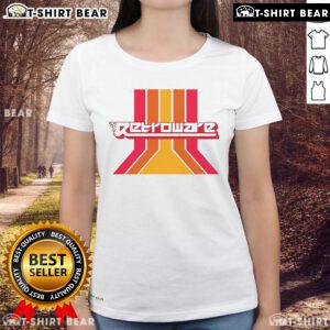 Top Retroware Old School Ladies Tee featuring a vintage graphic design in a stylish, comfortable fit for retro fashion lovers.