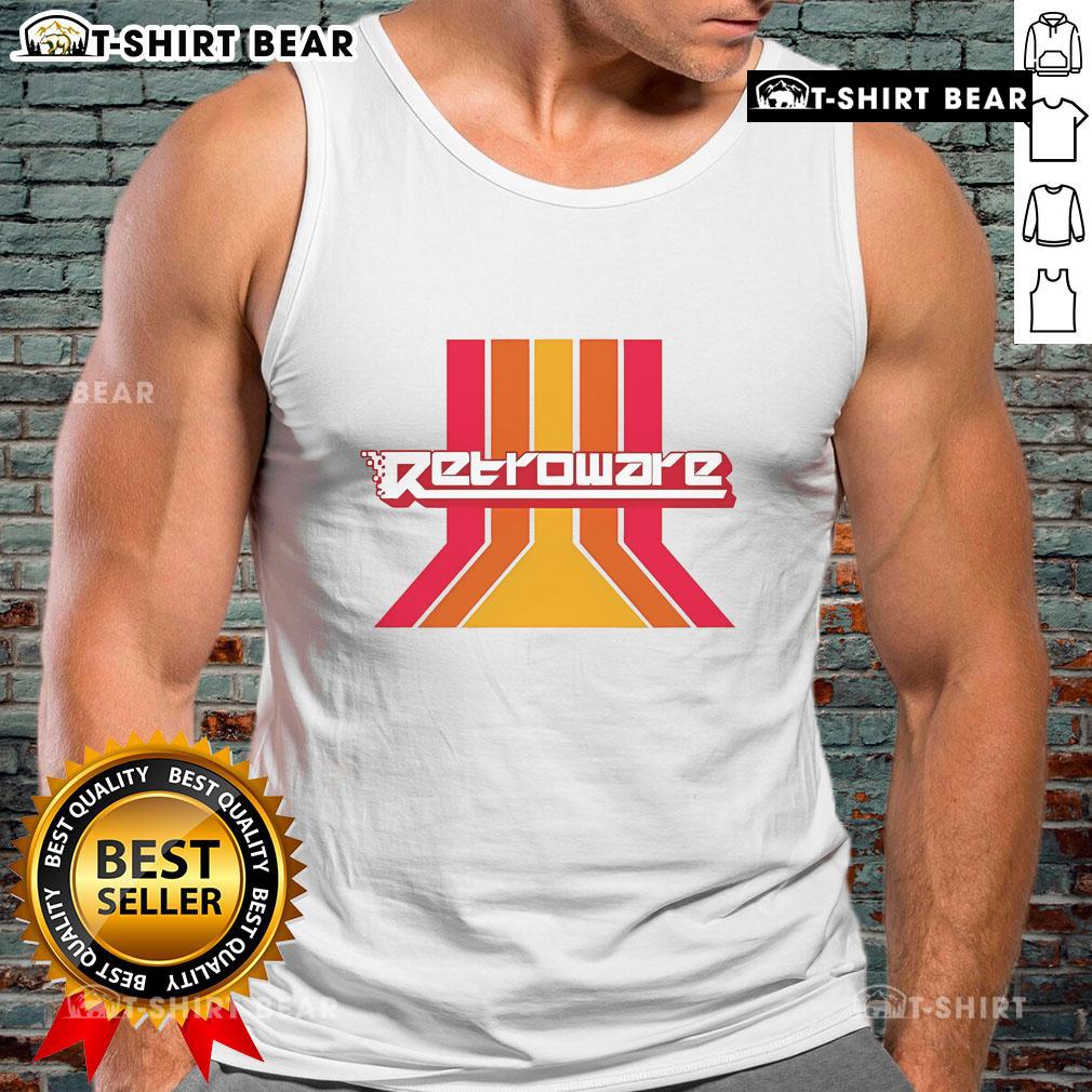 Top Retroware old-school tank top featuring vibrant retro graphics and a comfortable fit, perfect for nostalgic fashion lovers.