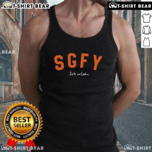 Top SGFY So Gay For You Tank Top featuring vibrant colors and playful design, perfect for LGBTQ+ pride celebrations.