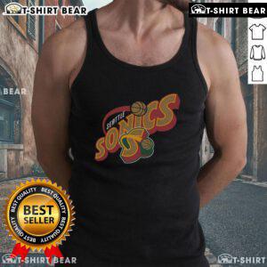 Top Seattle Supersonics Hardwood Classics Evergreen Tank Top featuring vibrant colors and retro design for fans.