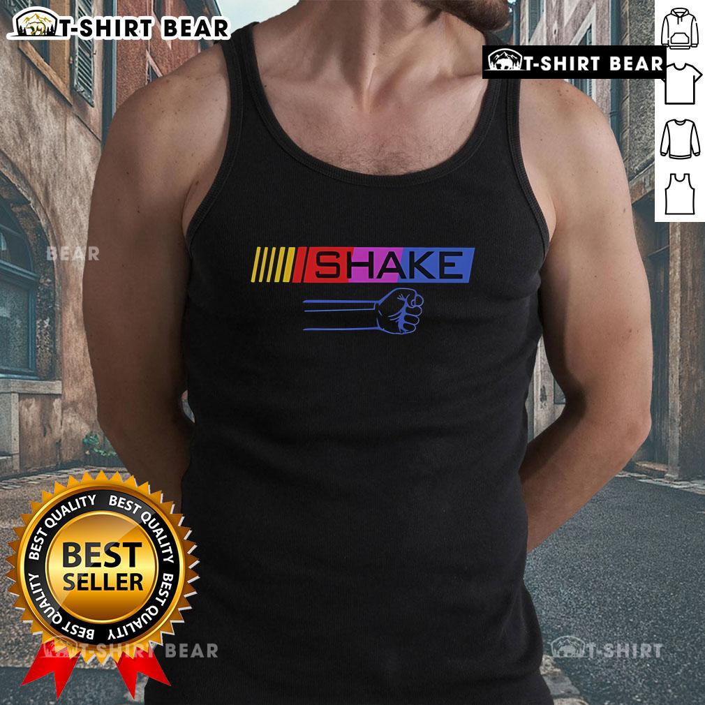 Stylish Top Shake or Bake Tank Top featuring a vibrant design, perfect for casual summer outfits and fitness activities.