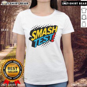 Teacher stress-free exam day tee for ladies, featuring 'Top Smash Test' design to boost confidence during testing.