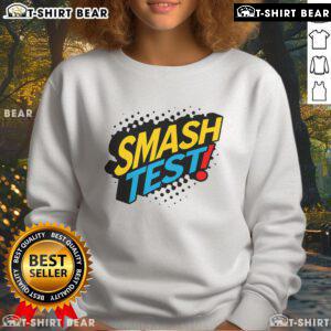Teacher wearing a 'Don't Stress' sweatshirt during exam day at school, promoting a positive vibe for top smash test preparation.