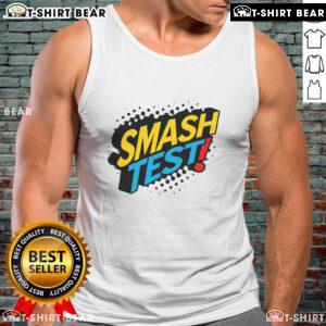 Teacher wearing a 'Don't Stress' tank top during top smash test exam day at school, promoting a relaxed testing environment.