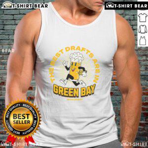 Beer mascot tank top featuring vibrant design, showcasing Green Bay, Wisconsins top draft beer culture.