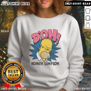 Alt Text: Cozy 'Top The Simpsons Homer Simpson Doh Sweatshirt' featuring iconic Homer Simpson design in vibrant colors.