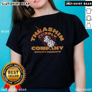 Alt Text: Top Thrashin Supply Company quality products ladies tee in stylish design, perfect for casual wear and comfort.