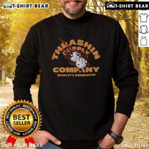 Top Thrashin Supply Company quality products sweatshirt featuring a stylish design and comfortable fit for everyday wear.