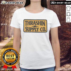 Top Thrashin Supply Stamp Ladies Tee featuring a stylish design, perfect for casual wear and fashion enthusiasts.