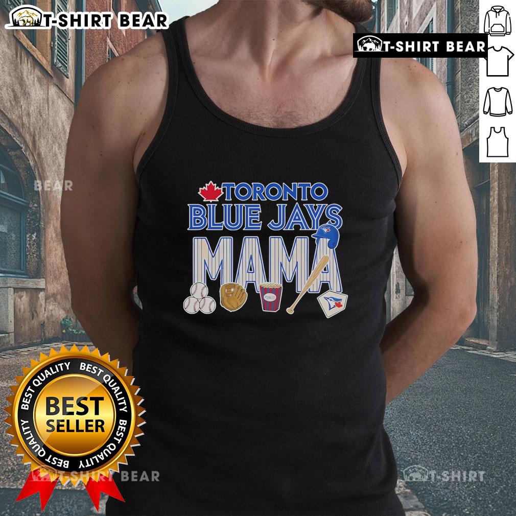 Stylish Top Toronto Blue Jays Mama Mothers Day tank top featuring team colors and logo, perfect for baseball-loving moms.