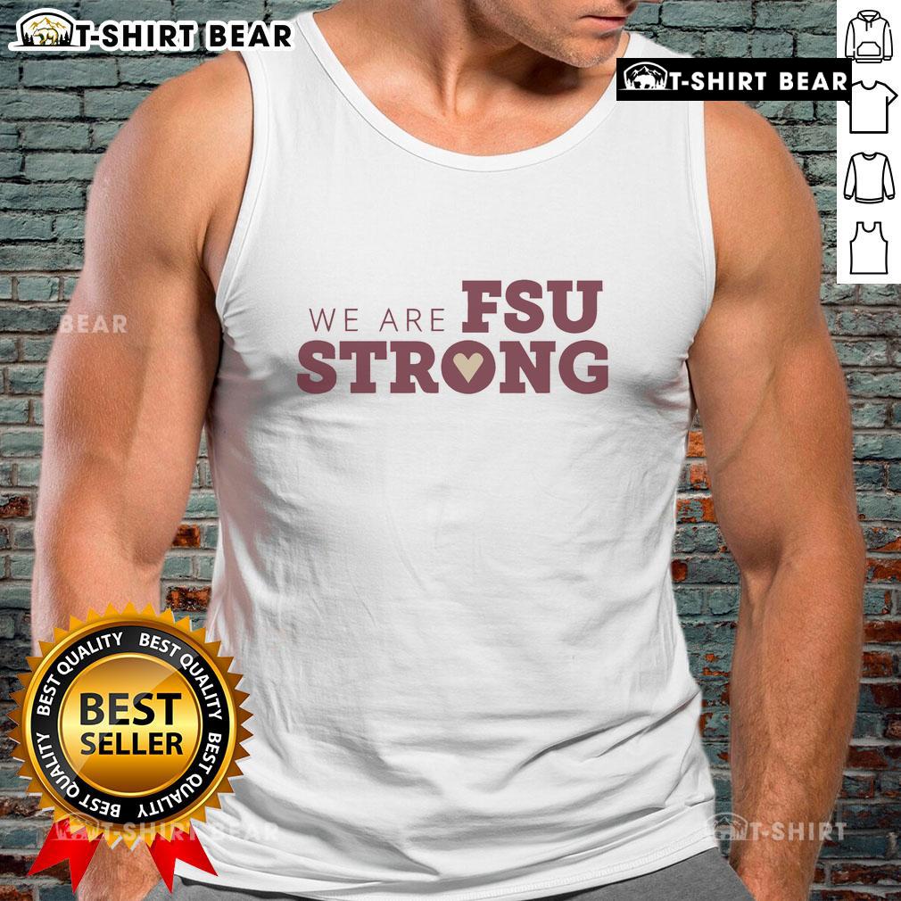 Florida State Seminoles tank top featuring 'We Are FSU Strong' design, perfect for game day and showing team spirit.