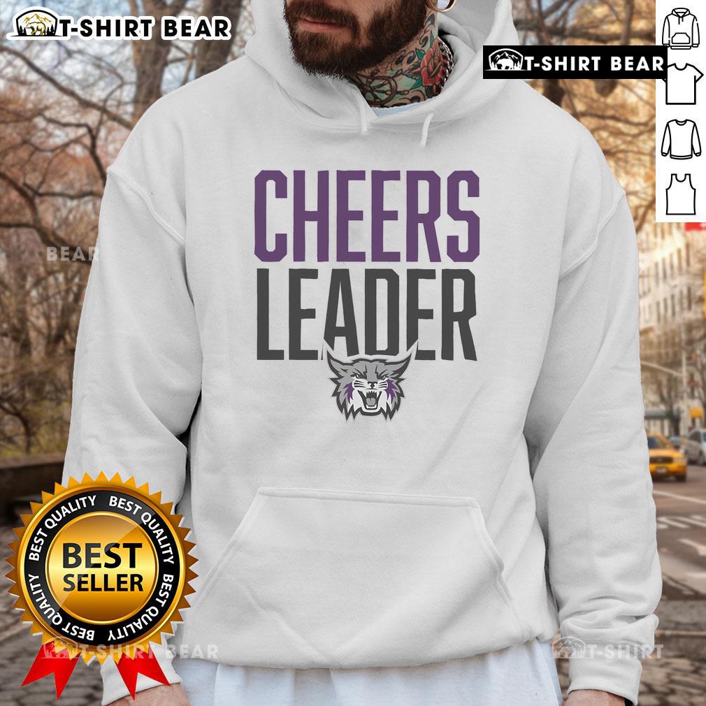 Top Weber State Wildcats Cheers Leader Hoodie in purple, perfect for game days and showing team spirit.