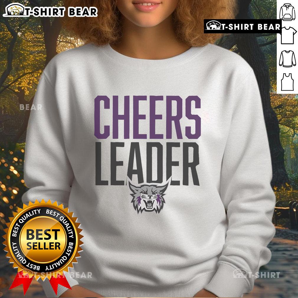 Top Weber State Wildcats Cheers Leader Sweatshirt in purple, perfect for showing team spirit at games and events.